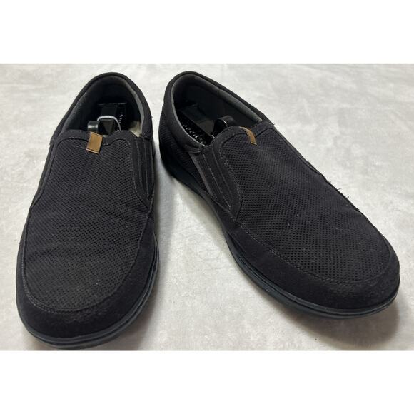 Dunham Men’s Shoes Size 10.5 EE 2E Black Slip On Sneakers Comfort New Balance - Picture 3 of 9